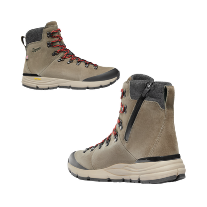 DANNER W ARCTIC 600 SIDE-ZIP 7IN 200GR BROWN RED