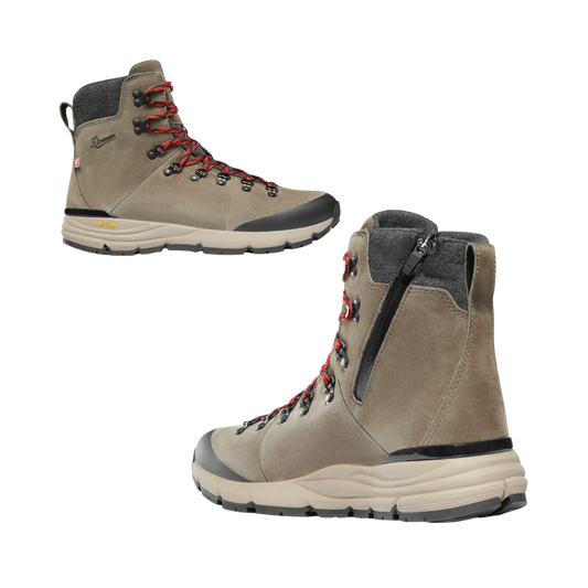 DANNER W ARCTIC 600 SIDE-ZIP 7IN 200GR BROWN RED