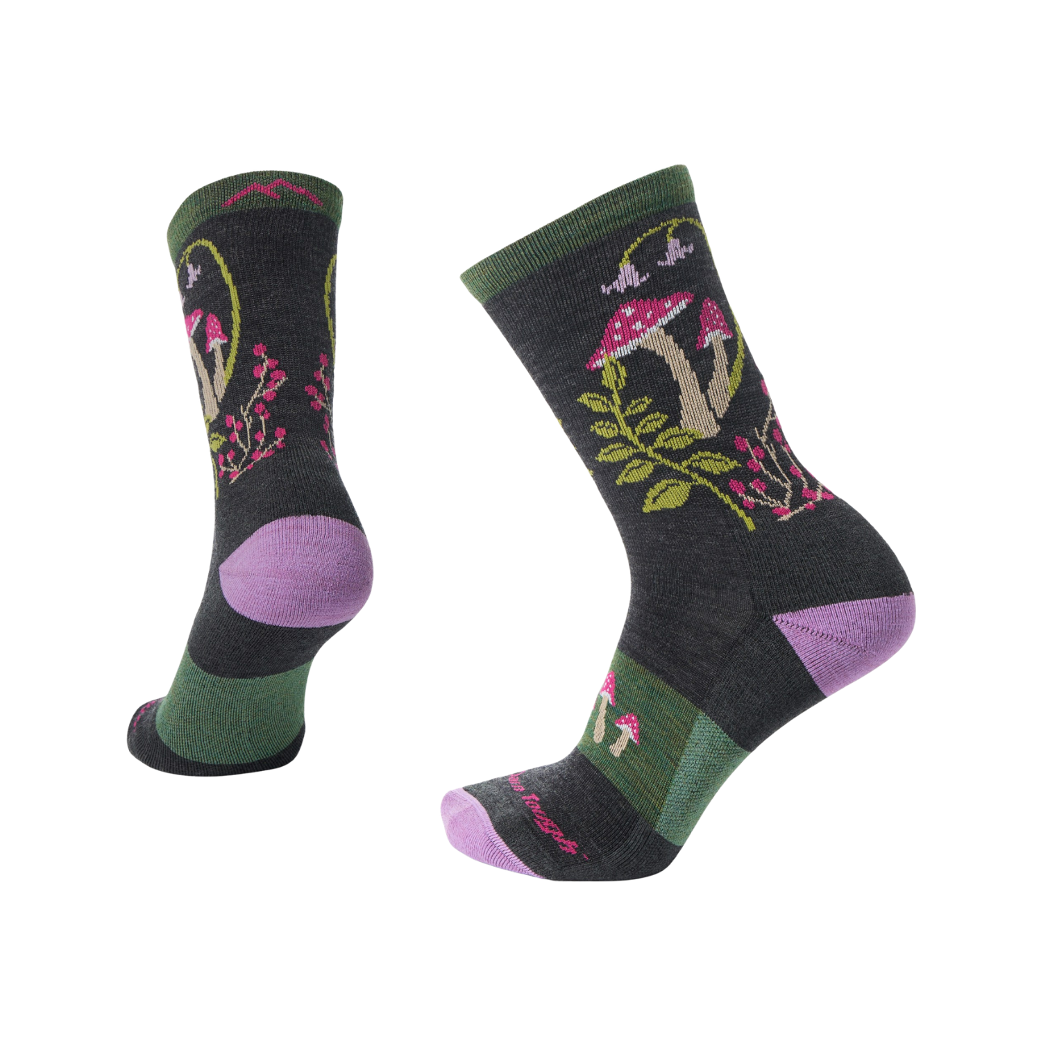 DARN TOUGH W MLLW MUSHROOM CREW HIKE SOCK CHARCOAL