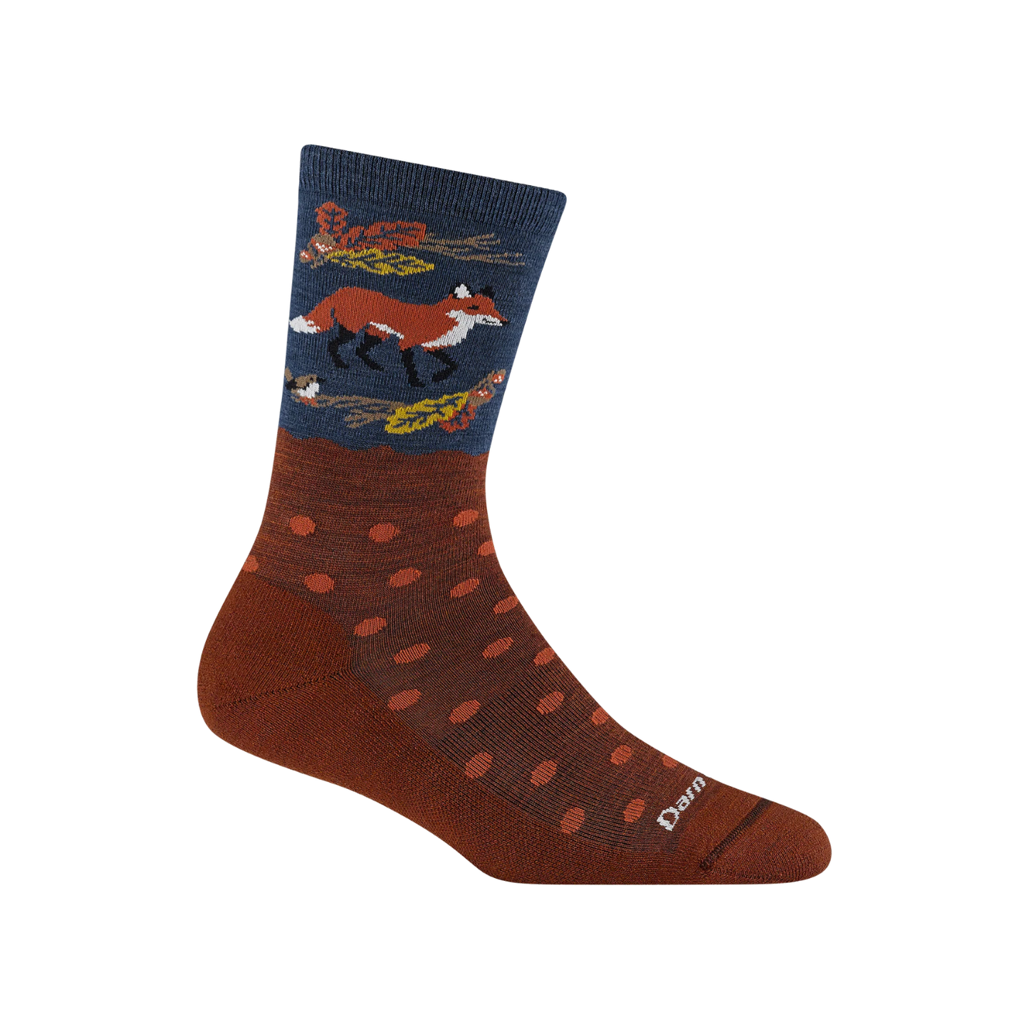 DARN TOUGH W WILD LIFE CREW LGHTWGHT SOCK FOX FOLIAGE