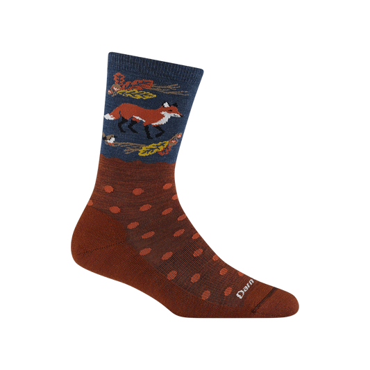 DARN TOUGH W WILD LIFE CREW LGHTWGHT SOCK FOX FOLIAGE