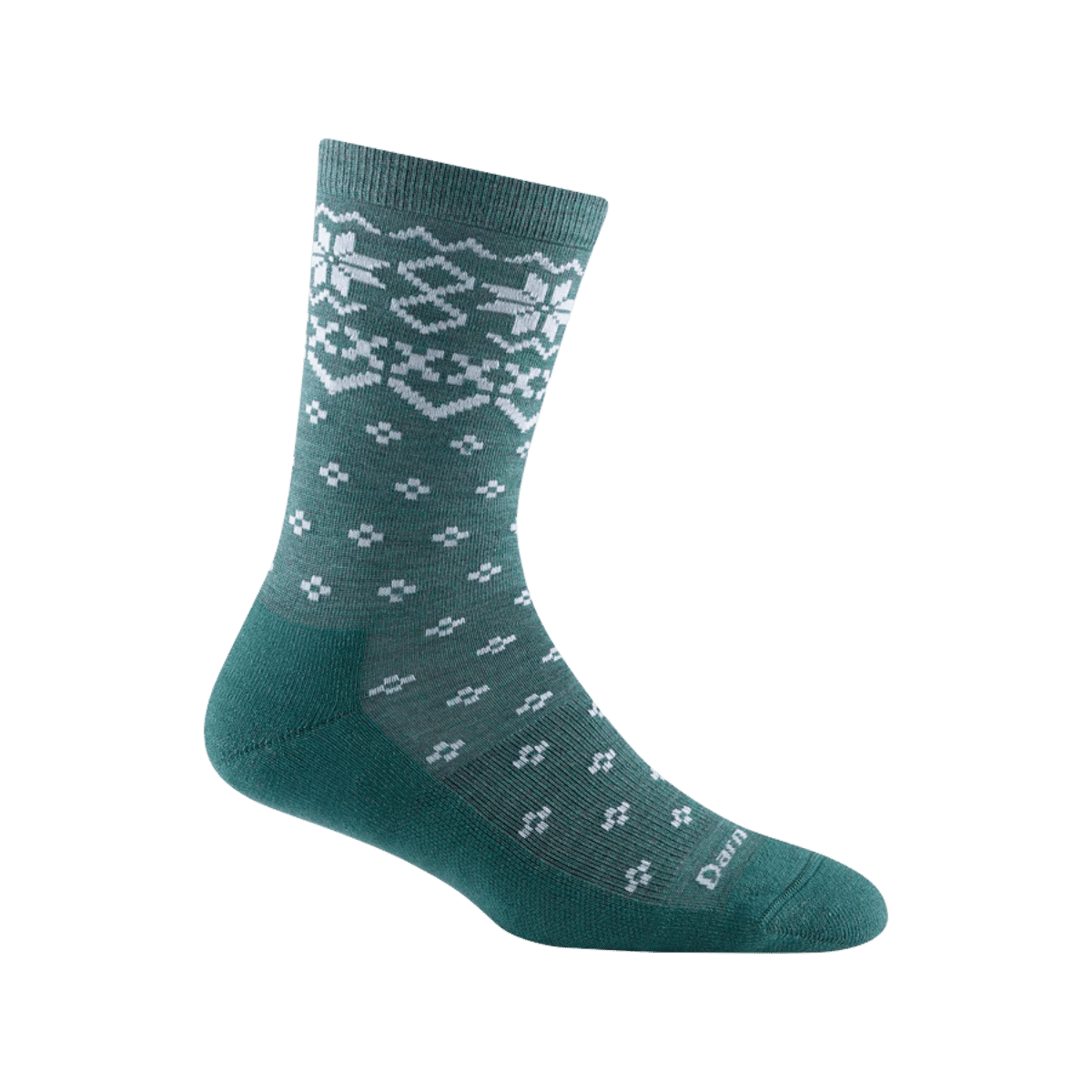 DARN TOUGH WOMENS SHETLAND CREW LTWT CUSH TEAL