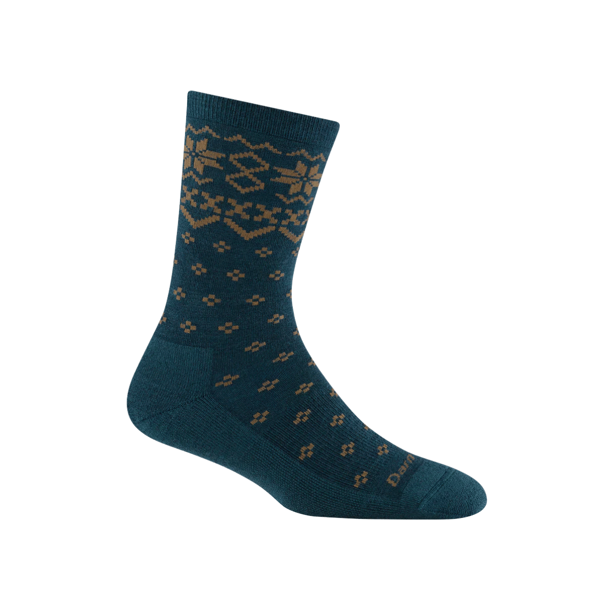 DARN TOUGH WOMEN'S SHETLAND CREW LIGHT WEIGHT W/CUSHION SOCK - DARK TEAL