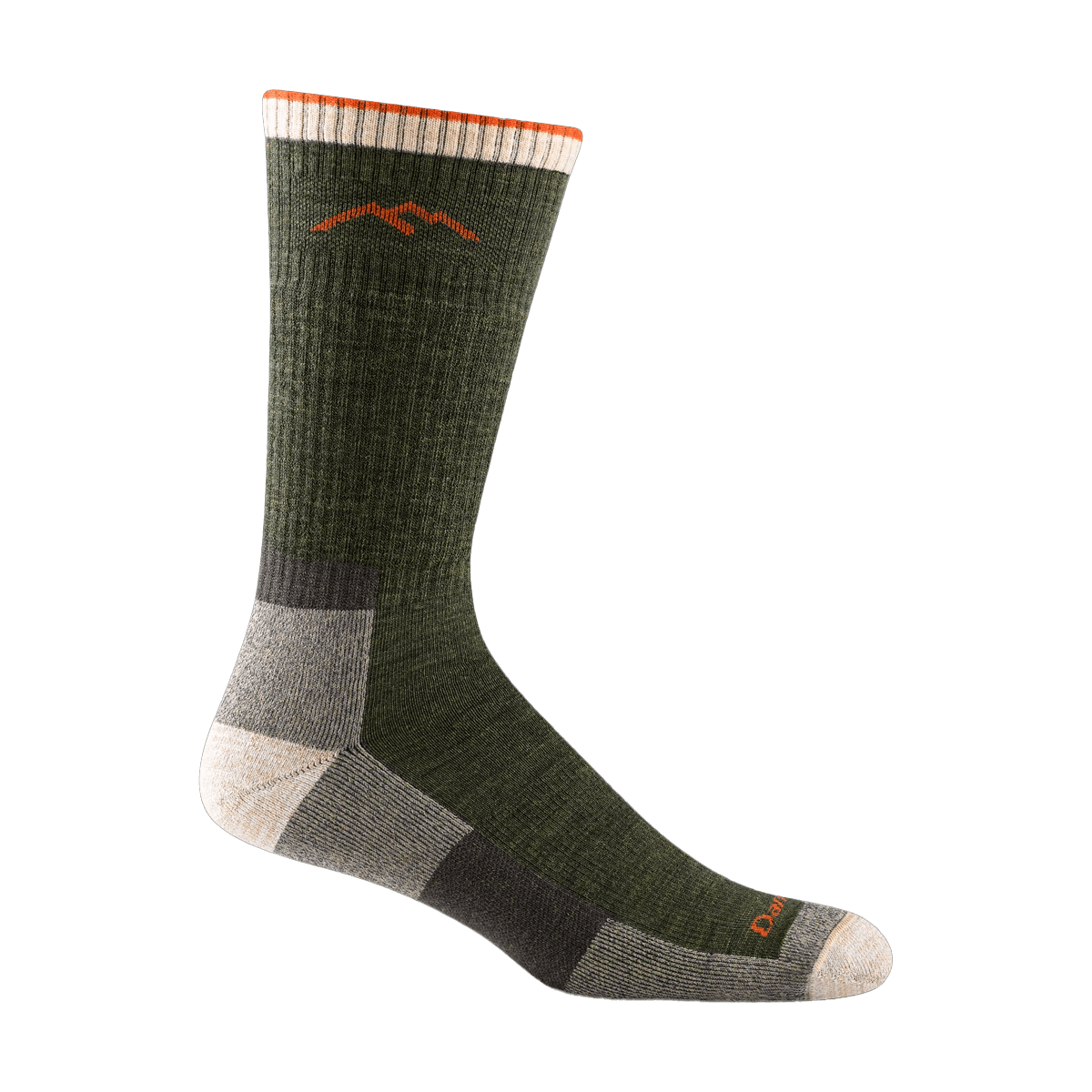 DARN TOUGH MEN'S HIKER BOOT MIDWEIGHT CUSHION SOCKS OLIVE
