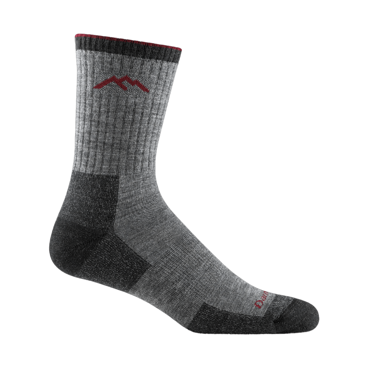 DARN TOUGH MEN'S HIKER MICRO CREW MIDWEIGHT CUSHION SOCKS CHARCOAL