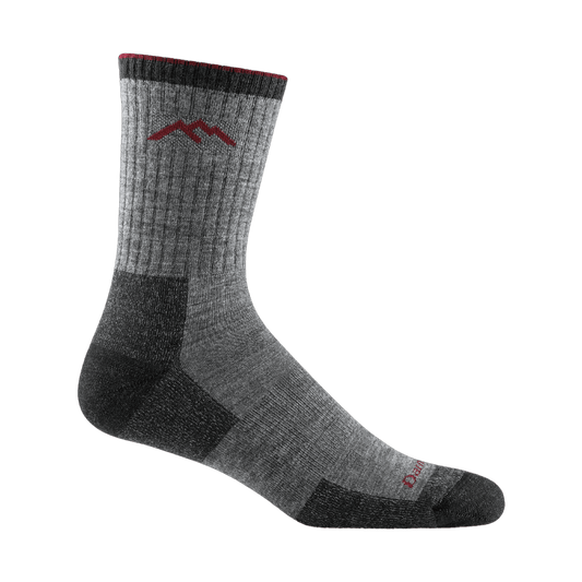 DARN TOUGH MEN'S HIKER MICRO CREW MIDWEIGHT CUSHION SOCKS CHARCOAL