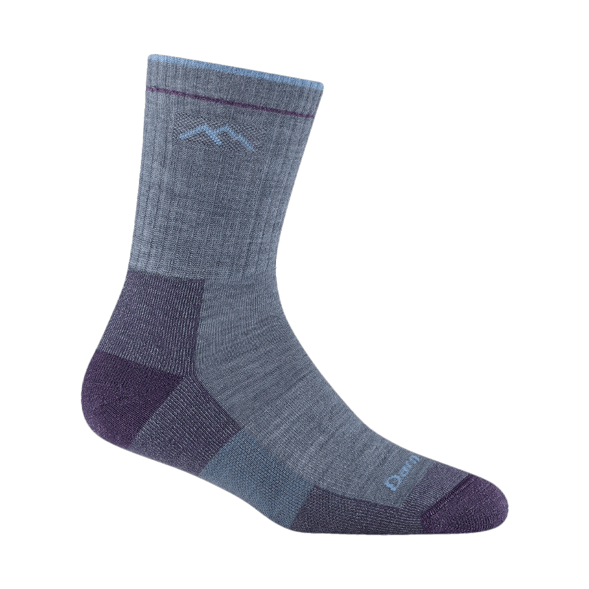 DARN TOUGH WOMEN'S HIKER MICRO MIDWEIGHT CUSHION SOCKS LIGHT DENIM