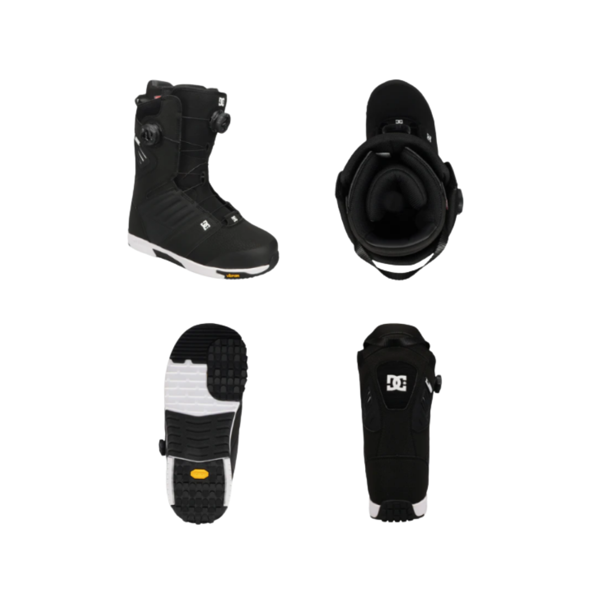 DC BOOTS JUDGE SB BOOT 26/27 BLACK WHITE