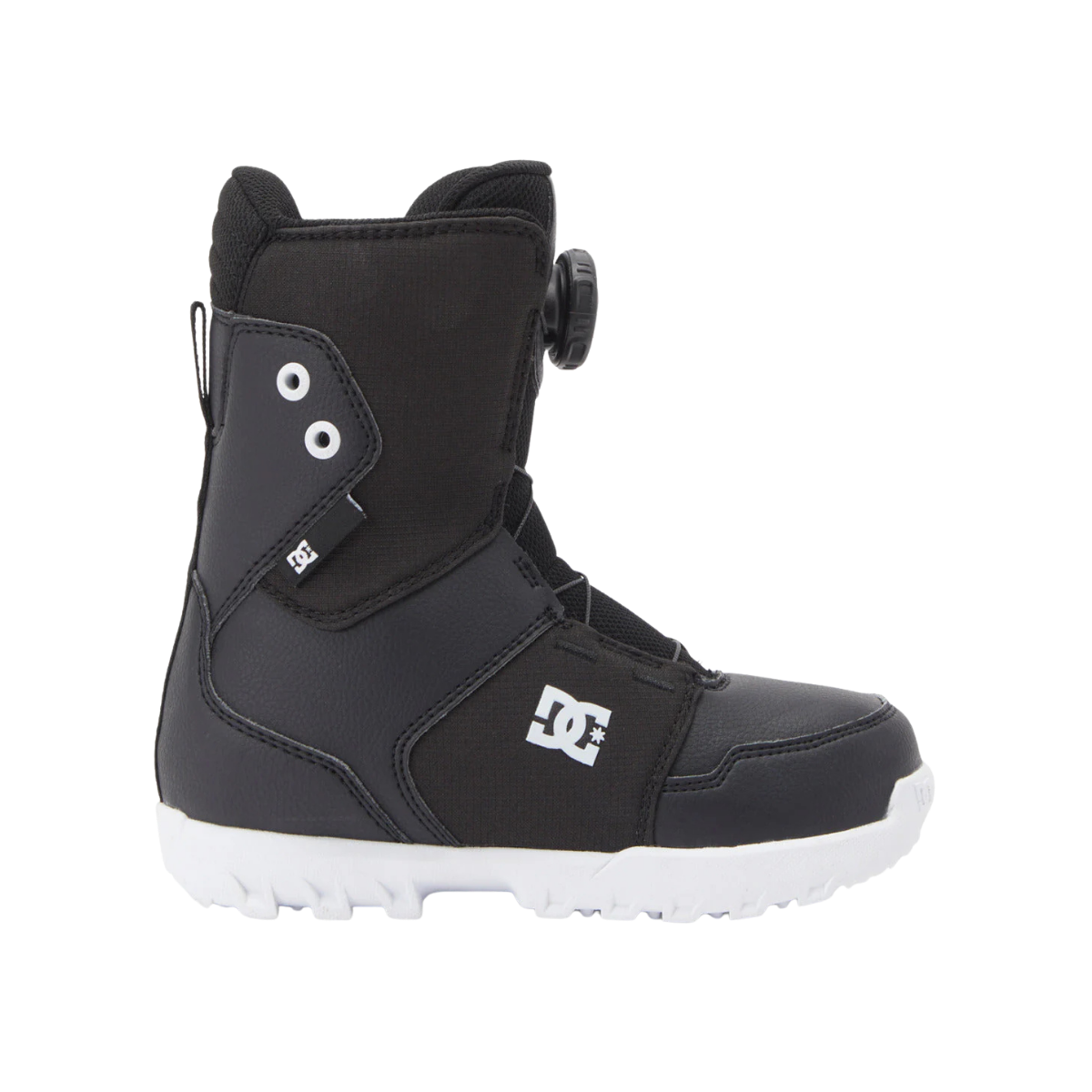 DC BOOTS YTH SCOUT SB BOOT 26/27 BLACK WHITE