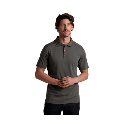 KUHL MEN'S DE FAKTO POLO - CARBON - FRONT VIEW