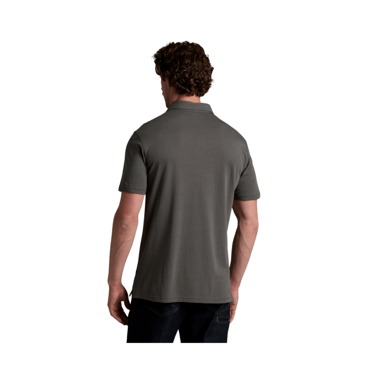 KUHL MEN'S DE FAKTO POLO - CARBON - BACK VIEW