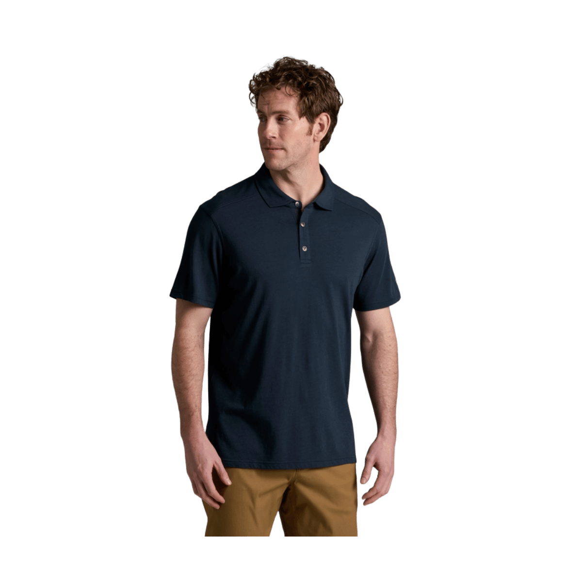 KUHL MEN'S DE FAKTO POLO - PIRATE BLUE - FRONT VIEW