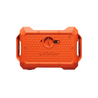 THE DEFENDER WATERPROOF BLUETOOTH SPEAKER - ORANGE - BACK VIEW
