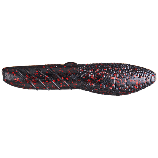 DEPS COVER SCAT SOFT STICK BAIT 3.5IN BLACK RED FLAKE