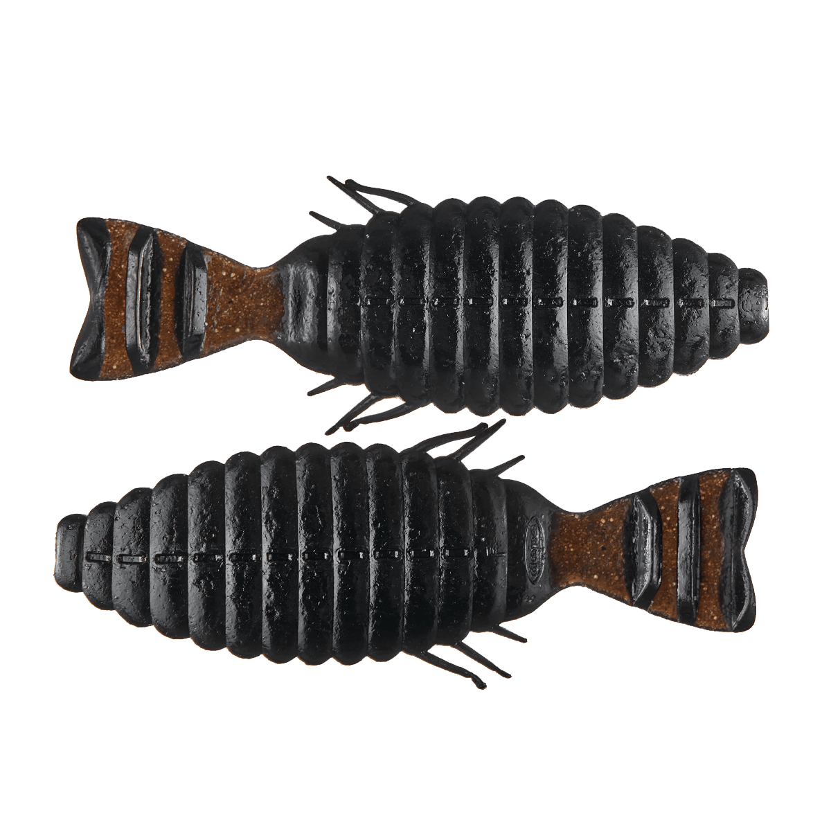 DEPS BULL FLAT CREATURE BAIT 3.8'' - 6 PACK - BLACK
