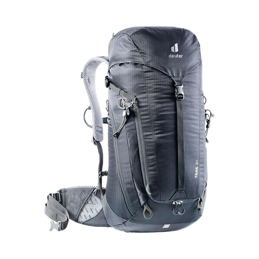 DEUTER TRAIL 30 HIKING BACKPACK BLACK GRAPHITE