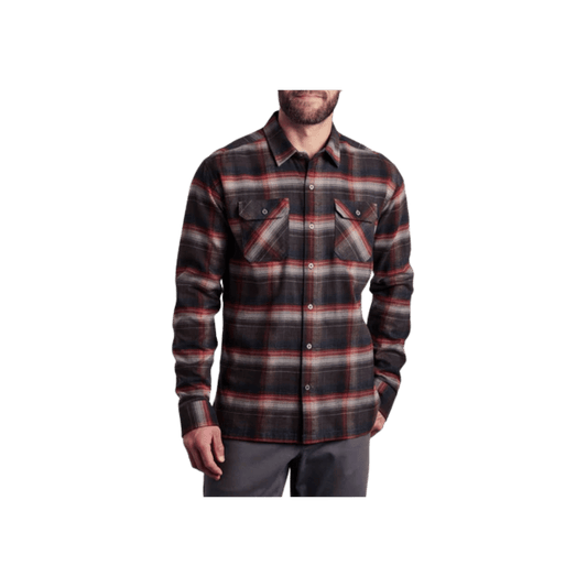KUHL MEN'S DILLINGR FLANNEL LONGSLEEVE - BURNT KOAL