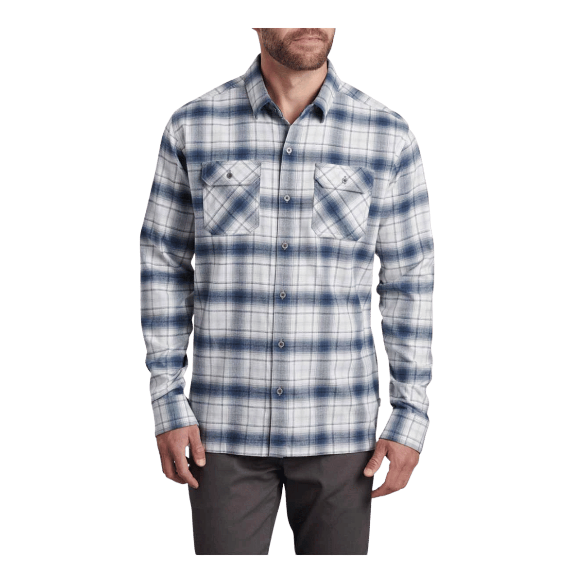 KUHL MEN'S DILLINGR FLANNEL LONGSLEEVE - OVERCAST
