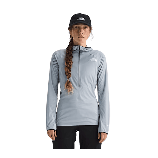 NORTH FACE WOMEN'S SUMMIT DIRECT SUN HOODIE - FROST GREY