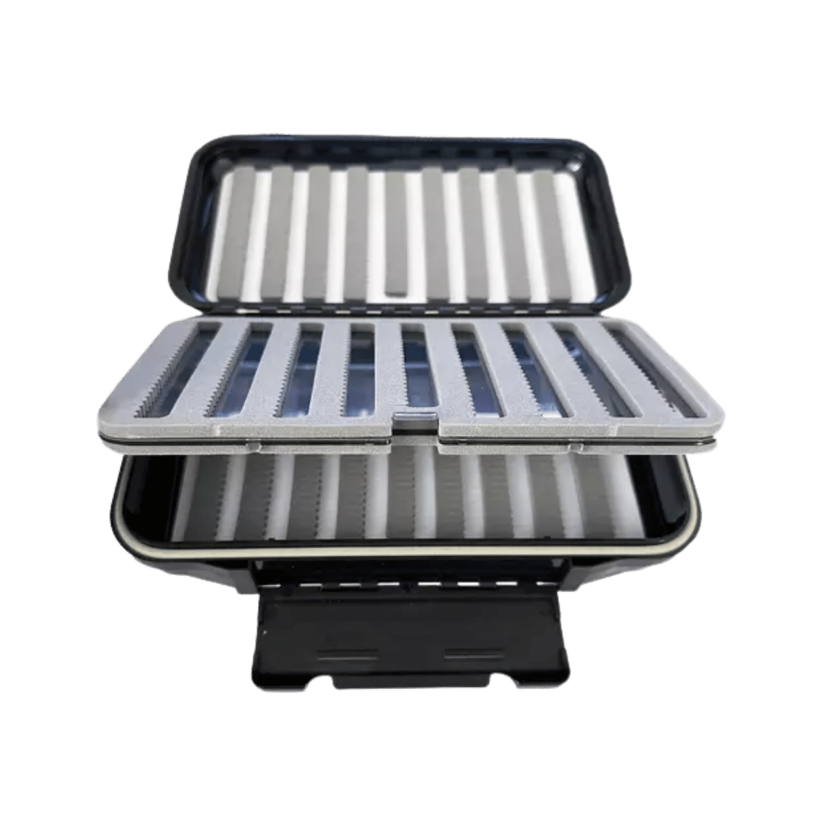 TROPHY ANGLER DOUBLE DECKER JIG BOX - XL - BLACK