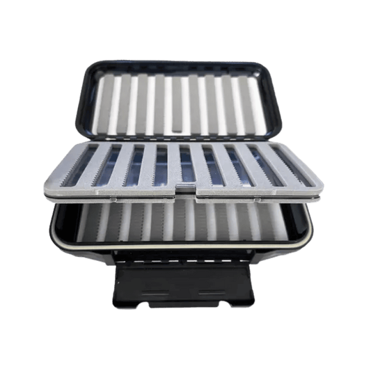 TROPHY ANGLER DOUBLE DECKER JIG BOX - XL - BLACK