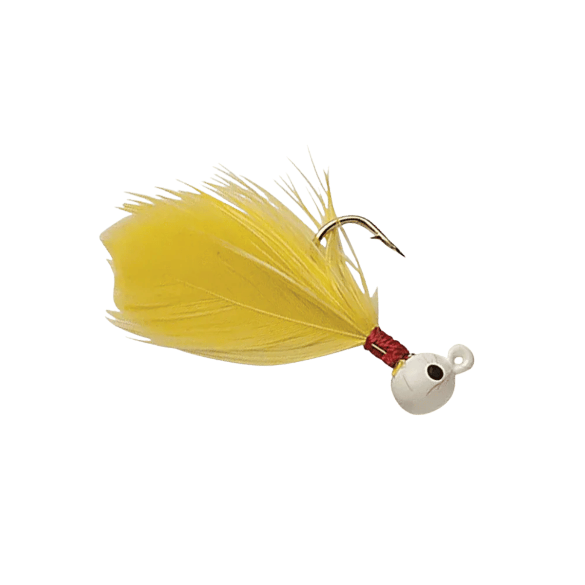 DOUBLE OO FLU-FLU JIG WHITE YELLOW IMAGE