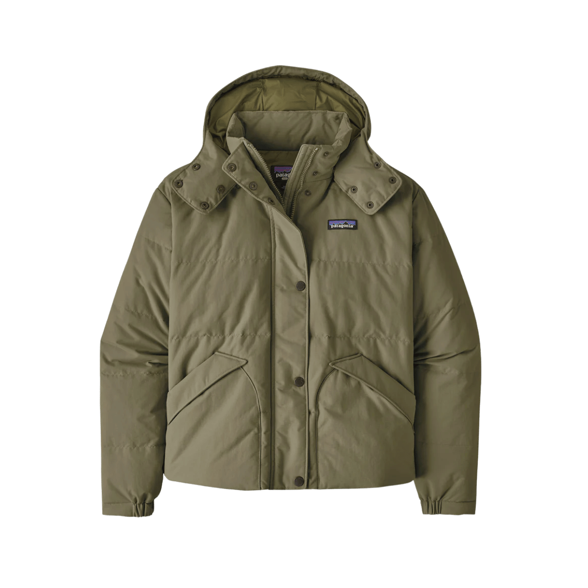 PATAGONIA WOMEN'S DOWNDRIFT JACKET - GARDEN GREEN
