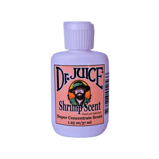 DR.JUICE FISH ATTRACTOR CONCENTRATE - SHRIMP 4OZ" - FRONT