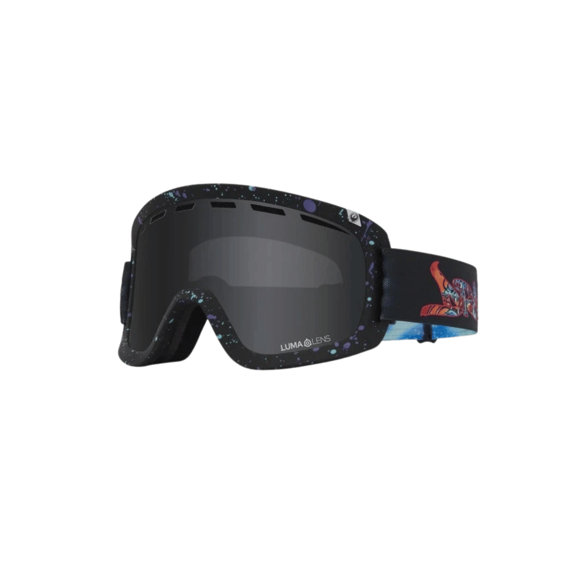 DRAGON D1 OTG BONUS 2, RATTLECAN, LUMALENS, FLASHBLUE, FRONT ANGLE