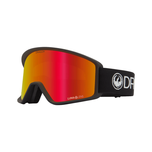 DRAGON DXT OTG GOGGLES 2, BLACK, LUMALENS, RED ION, LOGO