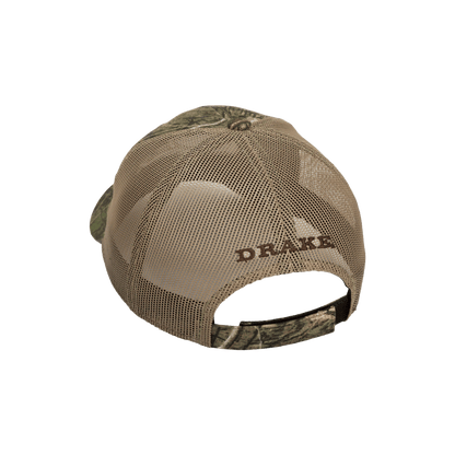 DRAKE 6 PANEL CAMO MESH BACK CAP - SG HABITAT - BACK