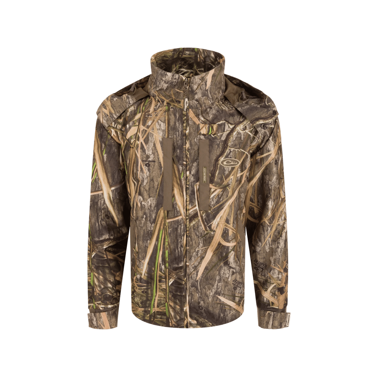DRAKE MEN'S EST HEAT-ESCAPE WP FULL ZIP 2.0 - SG HABITAT - FRONT