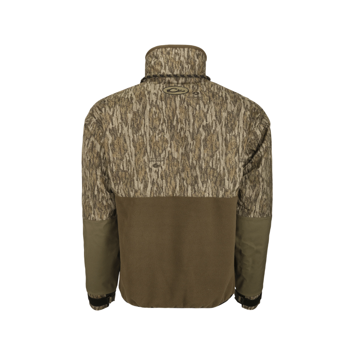 DRAKE MEN'S MST GUARDIAN FLEX EQWADER 1/4 ZIP JACKET - SG HABITAT -BACK