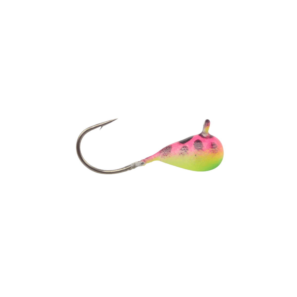 CLAM DROP JIG SZ10 - 7/64OZ - CHART/PINK GLOW SPOT