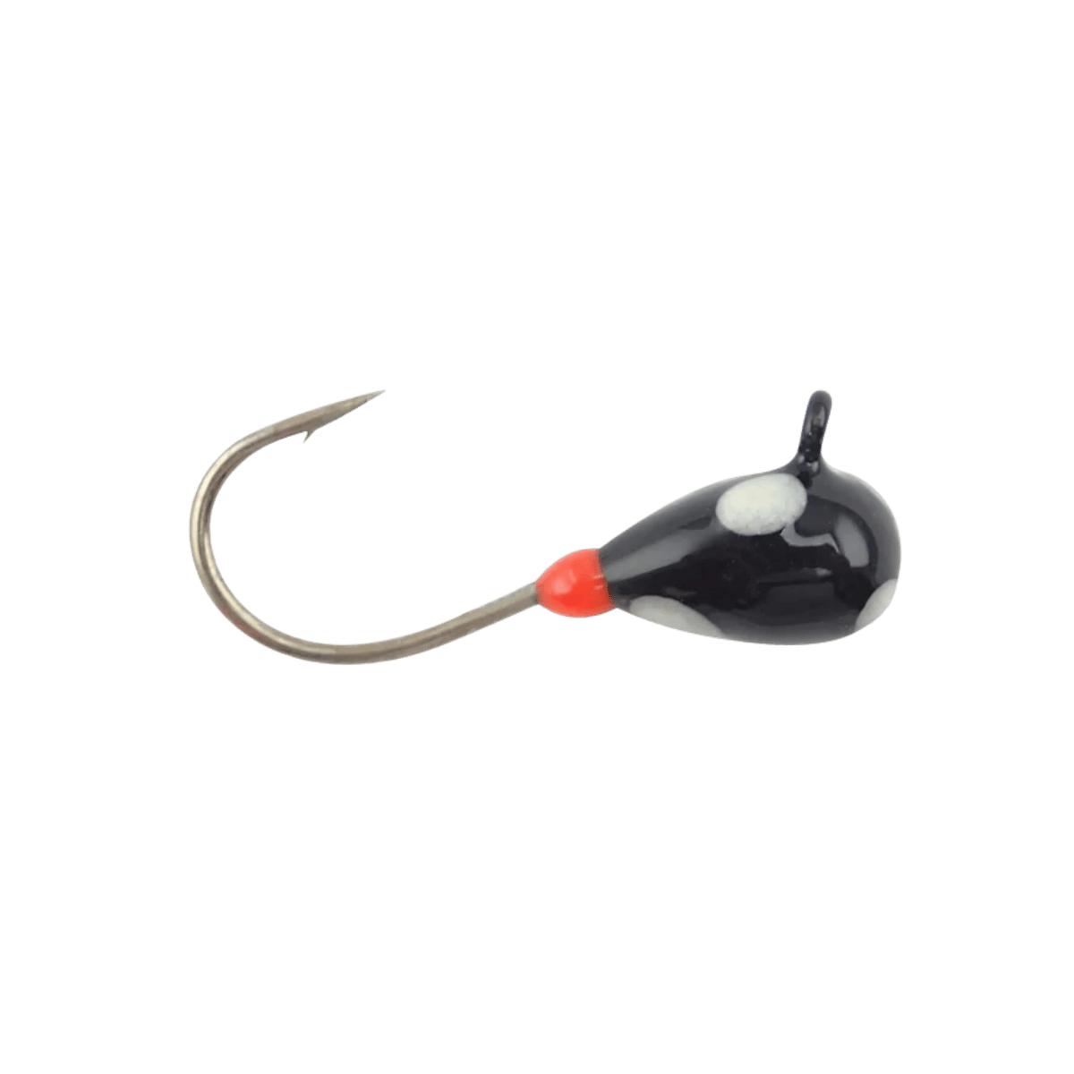 CLAM DROP JIG XL SZ10 - 1/32OZ - BLACK/GLOW DOT