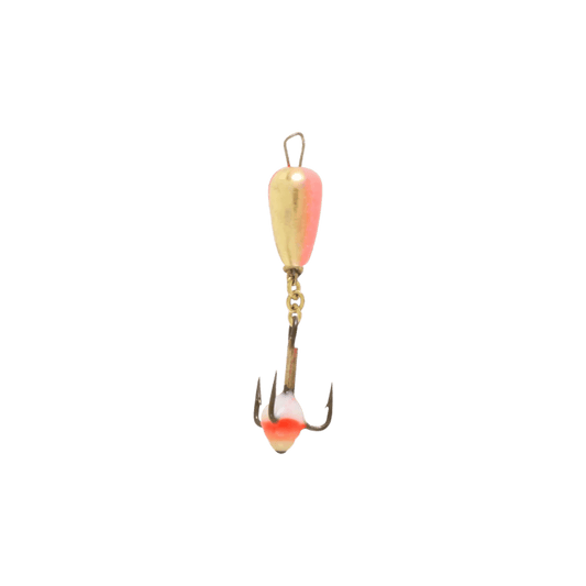 CLAM DROP SPOON SZ16 - 1/32OZ - GOLD/RED GLOW