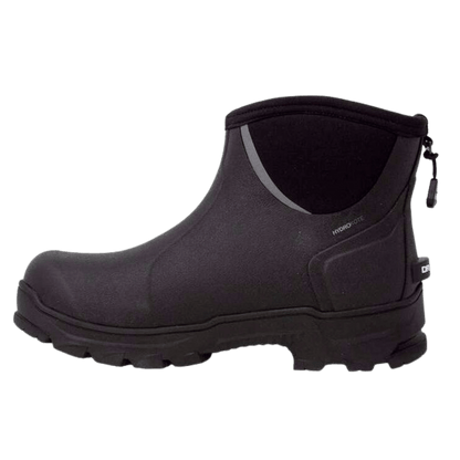 DRYSHOD MEN'S STEADYETI ANKLE 6" ARCTIC GRIP ANKLE BOOTS -40°F - BLACK/GREY_SIDEANGLE