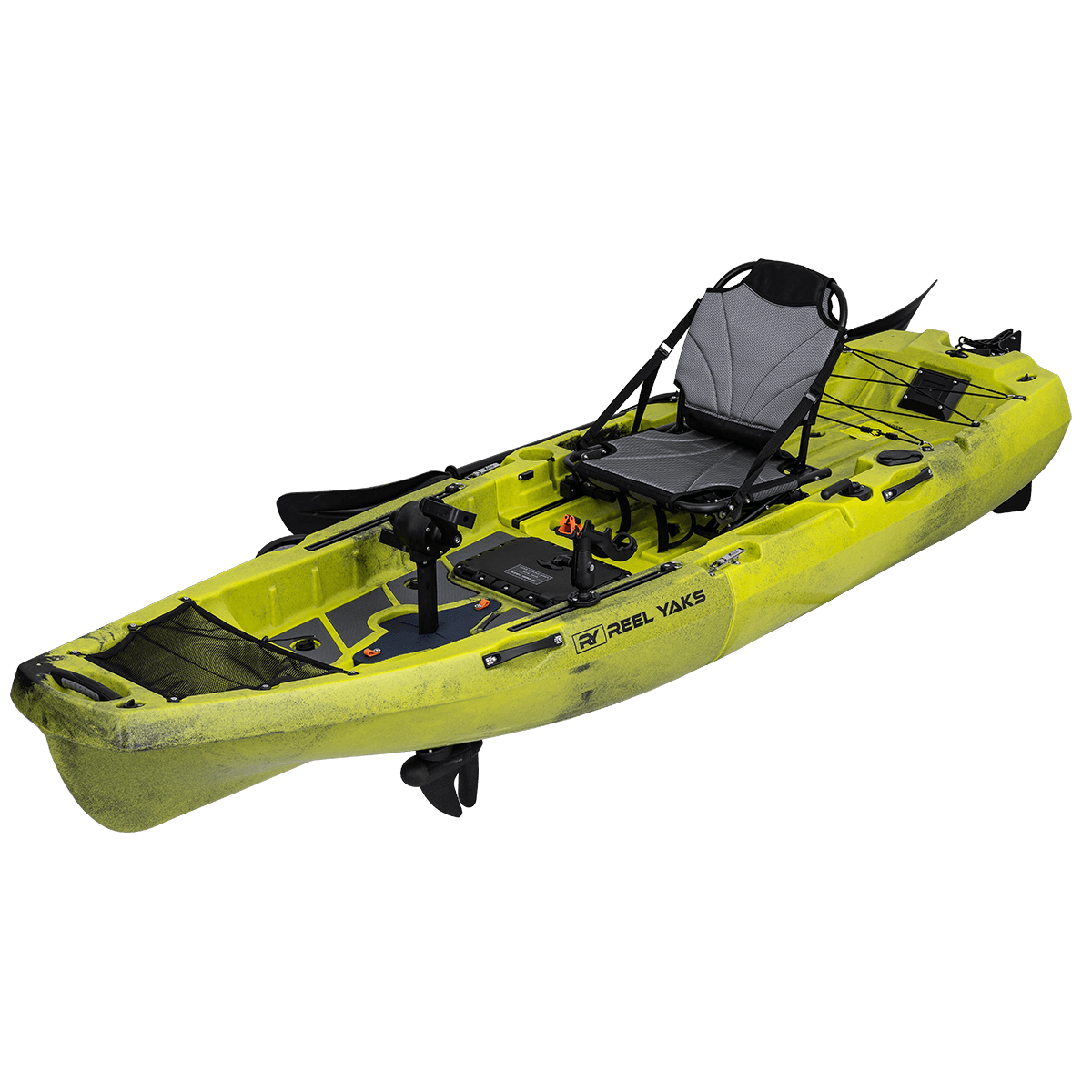 ReelYaks Radar 10ft Propeller Drive Modular Fishing Kayak yellow