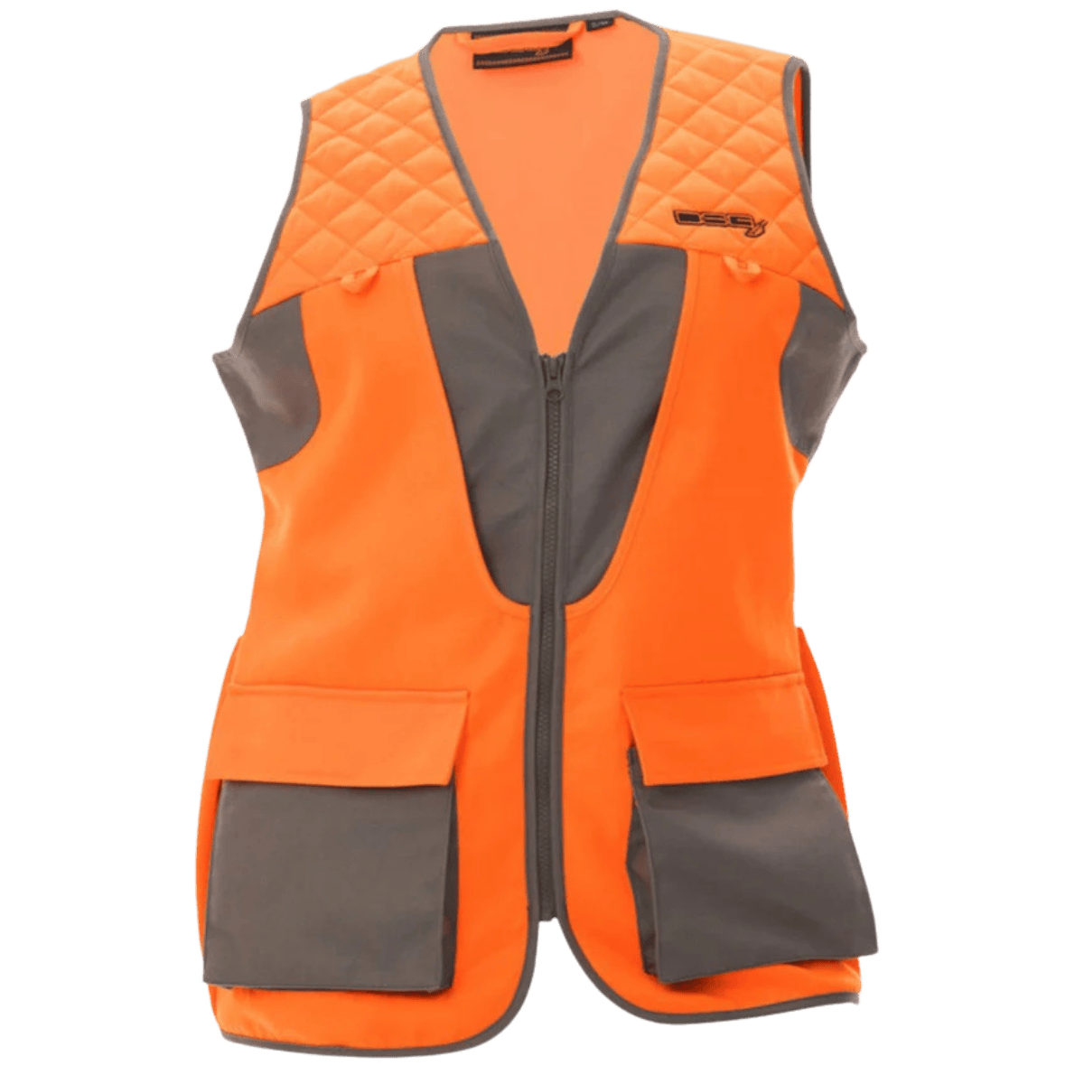 DSG OUTERWEAR WOMEN'S UPLAND HUNTING VEST 2.0 - STONE/BLAZE ORANGE