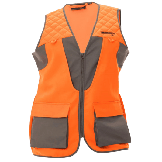 DSG OUTERWEAR WOMEN'S UPLAND HUNTING VEST 2.0 - STONE/BLAZE ORANGE