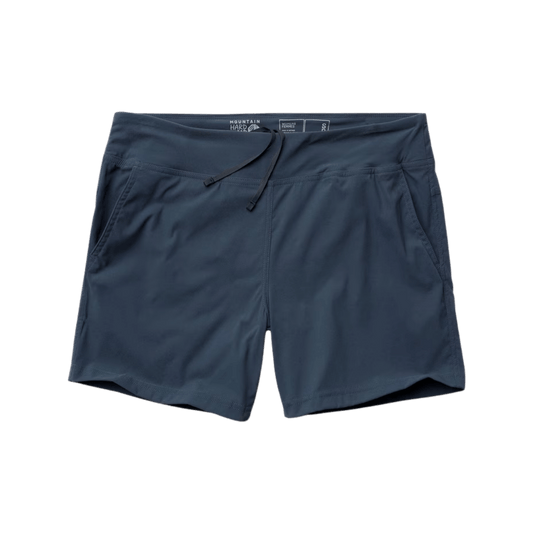 MOUNTAIN HARDWEAR WOMEN'S DYNAMA SHORT 5" - MOON BLUE
