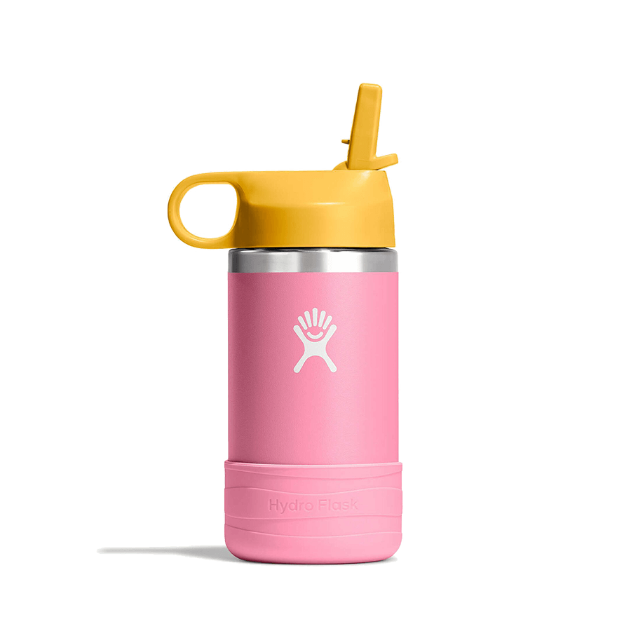 HYDRO FLASK 12OZ KIDS WIDE MOUTH BOTTLE WITH STRAW CAP DAHLIA