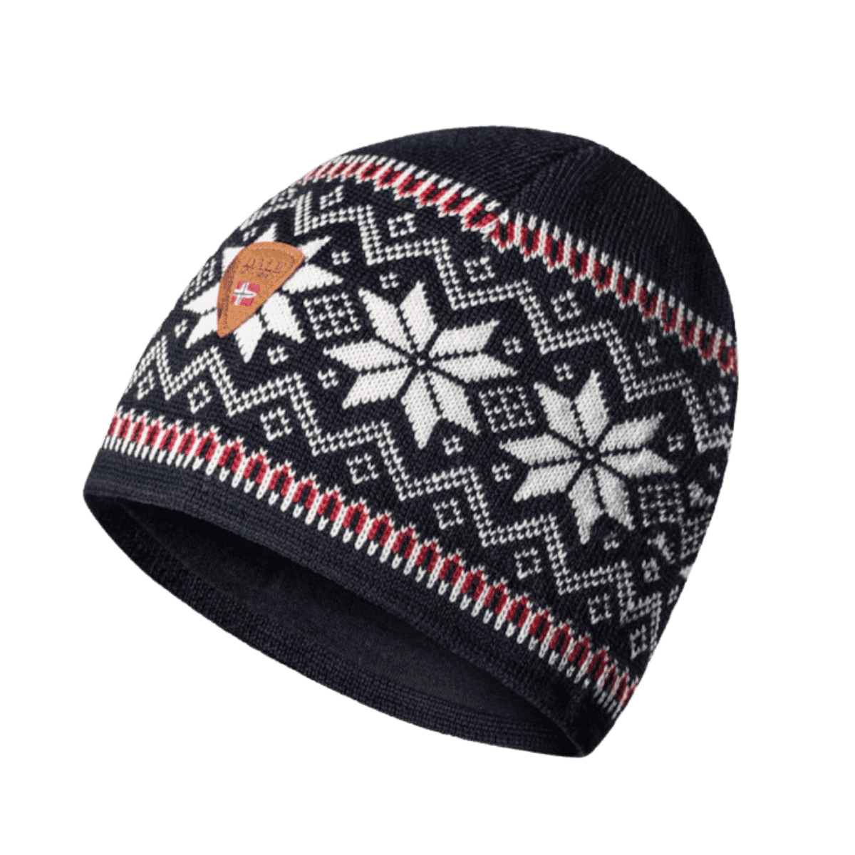 DALE OF NORWAY GARMISCH HAT - ONE SIZE - NAVY OFFWHITE RED