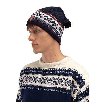 DALE OF NORWAY VAIL HAT - NAVY RED OFFWHITE BLUE