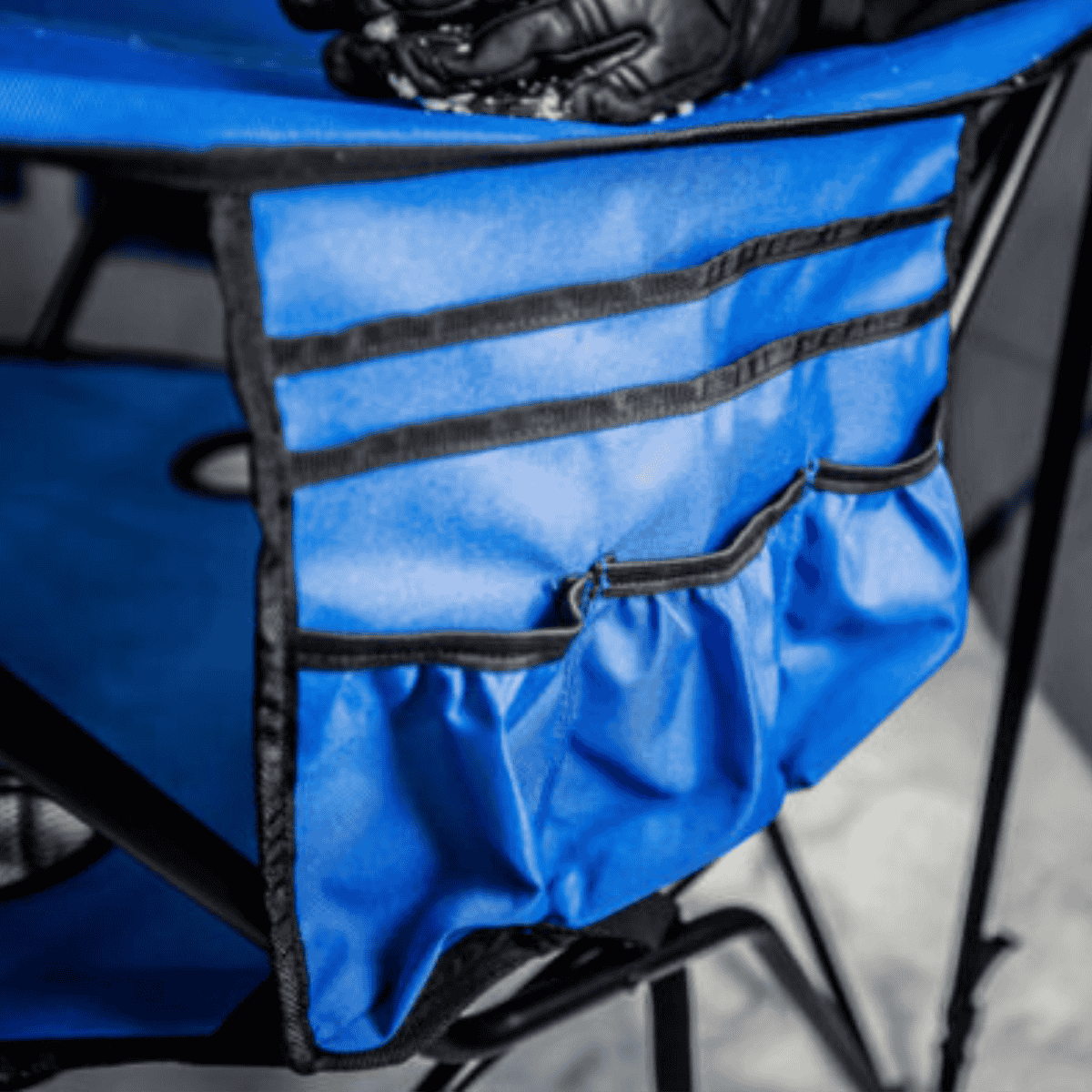 OTTER OUTDOORS DELUXE DOUBLE DECKER TABLE - BACK VIEW