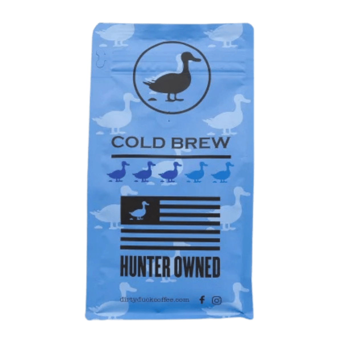 DIRTY DUCK COFFEE COLD BREW 12 OZ - KING EIDER COLD - BACK VIEW