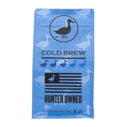 DIRTY DUCK COFFEE COLD BREW 12 OZ - KING EIDER COLD - BACK VIEW