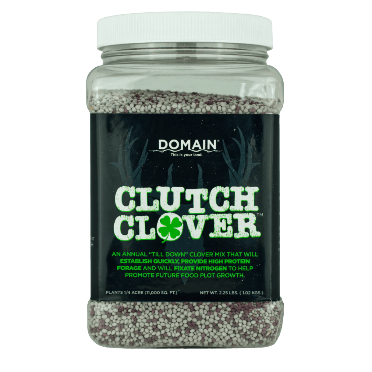 CLUTCH CLOVER FOOD SEEDS 1/4 ACRE