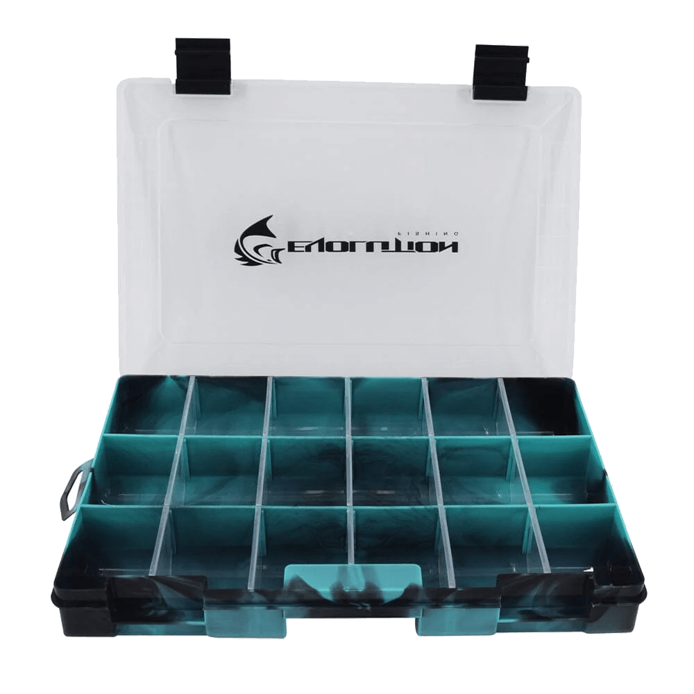 EVOLUTION 3600 TACKLE TRAY with lid open