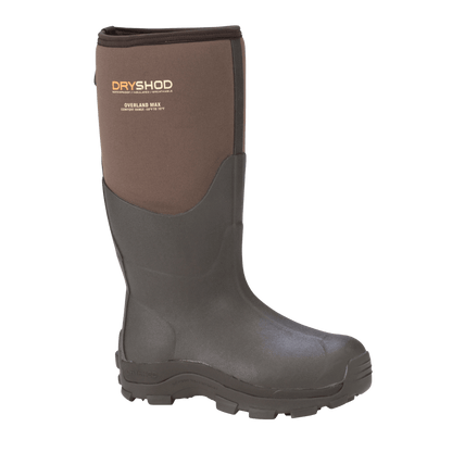 DRYSHOD OVERLAND HI MAX -50°F WITH POLAR FLEECE KHAKI/BROWN BOOTS SIDE VIEW